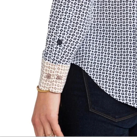 Equipment Lynn Geometric Silk Blouse - Picture 4 of 4